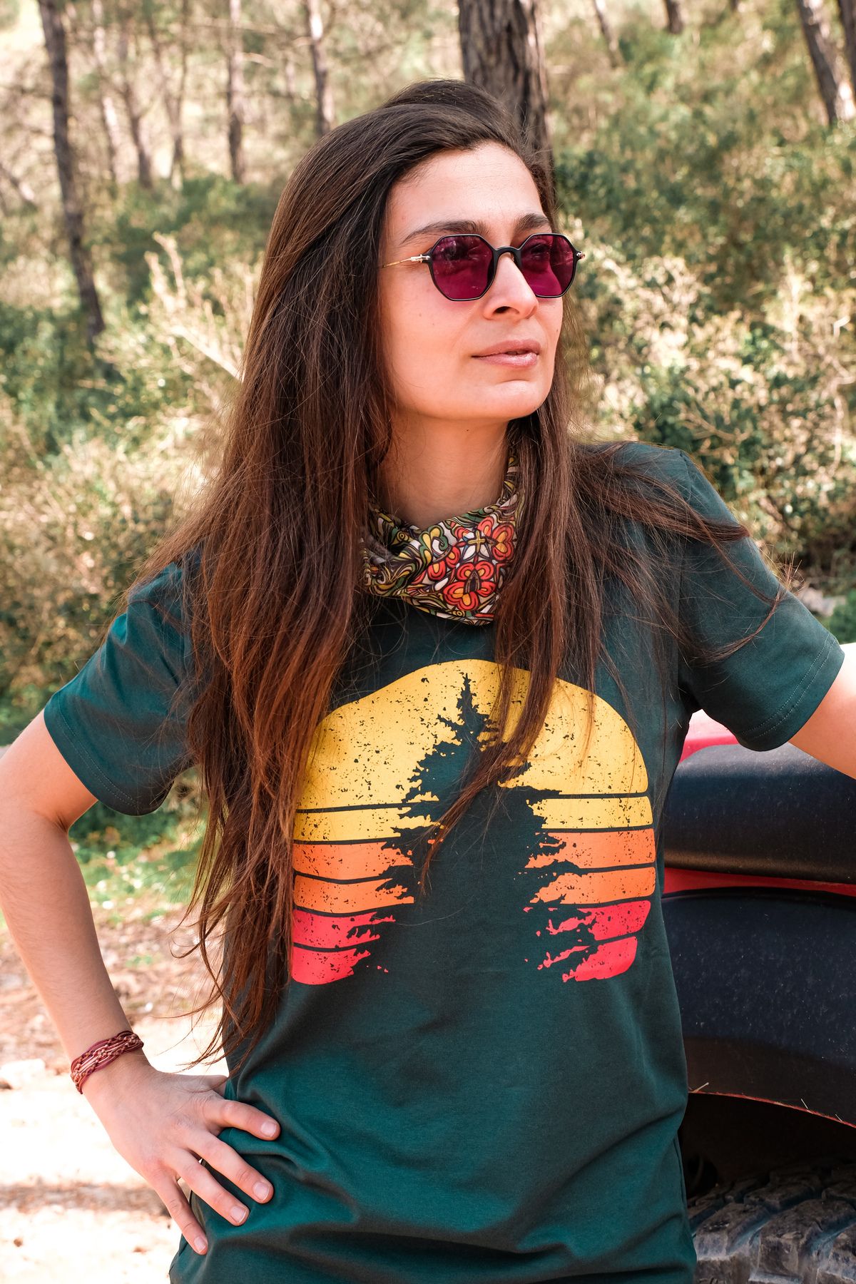 Store Unisex Baskılı Tişört Outdoor Normal Kalıp Tshirt