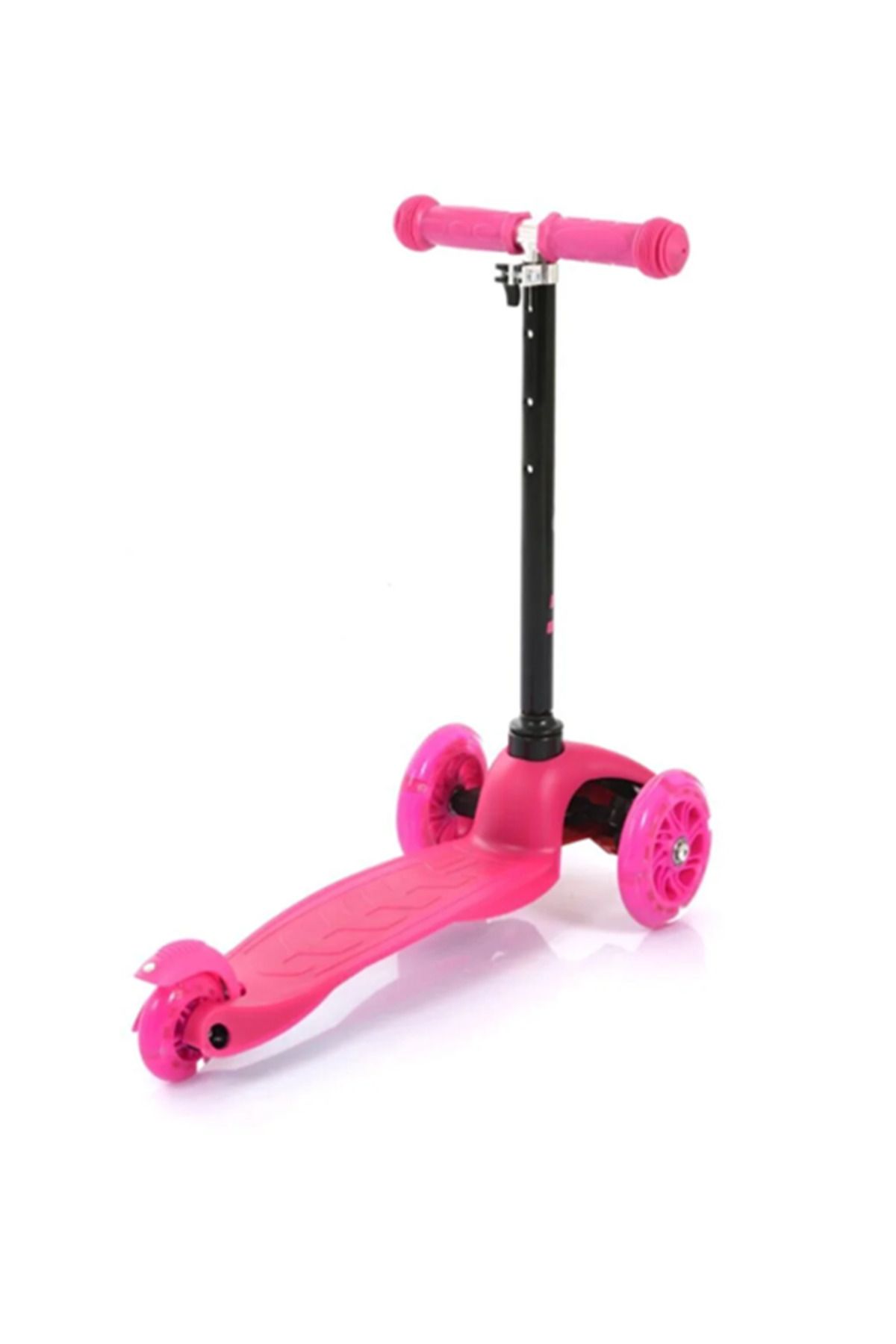 Pembe 3 Tekerlekli Led Işıklı Scooter