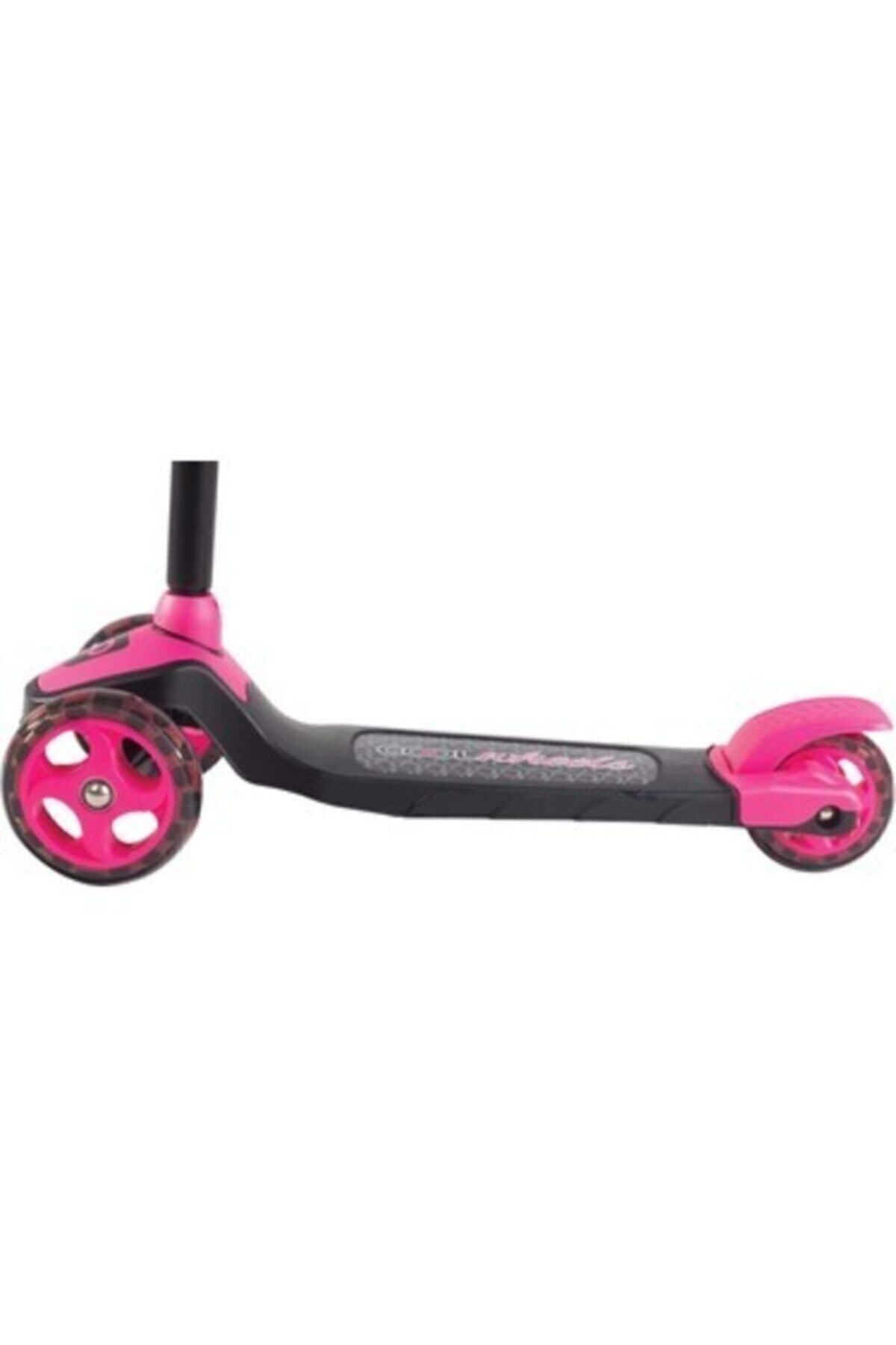 Furkan Cool Wheels Led Işıklı 3 Tekerlekli Yükseklik Ayarlı Pembe Scooter