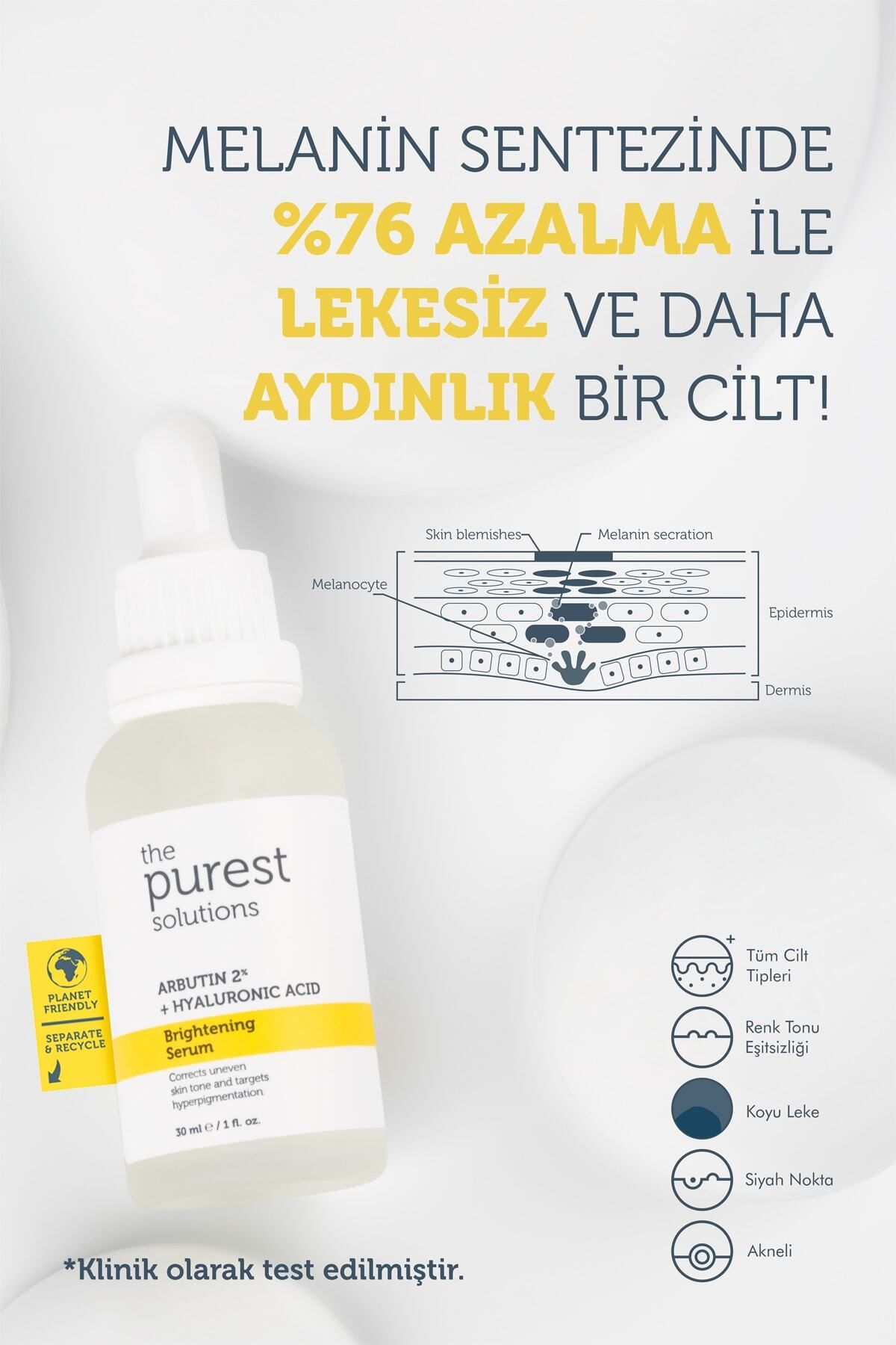 Leke Karşıtı Arbutin Cilt Bakım Serumu 30 Ml (arbutin %2 + Hyaluronic Acid)