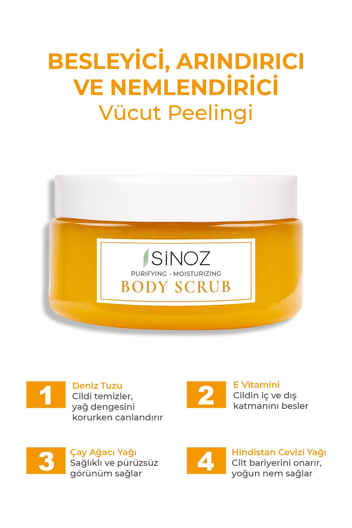 Body Scrub Besleyici Arındırıcı Nemlendirici Vücut Peelingi 300 gr