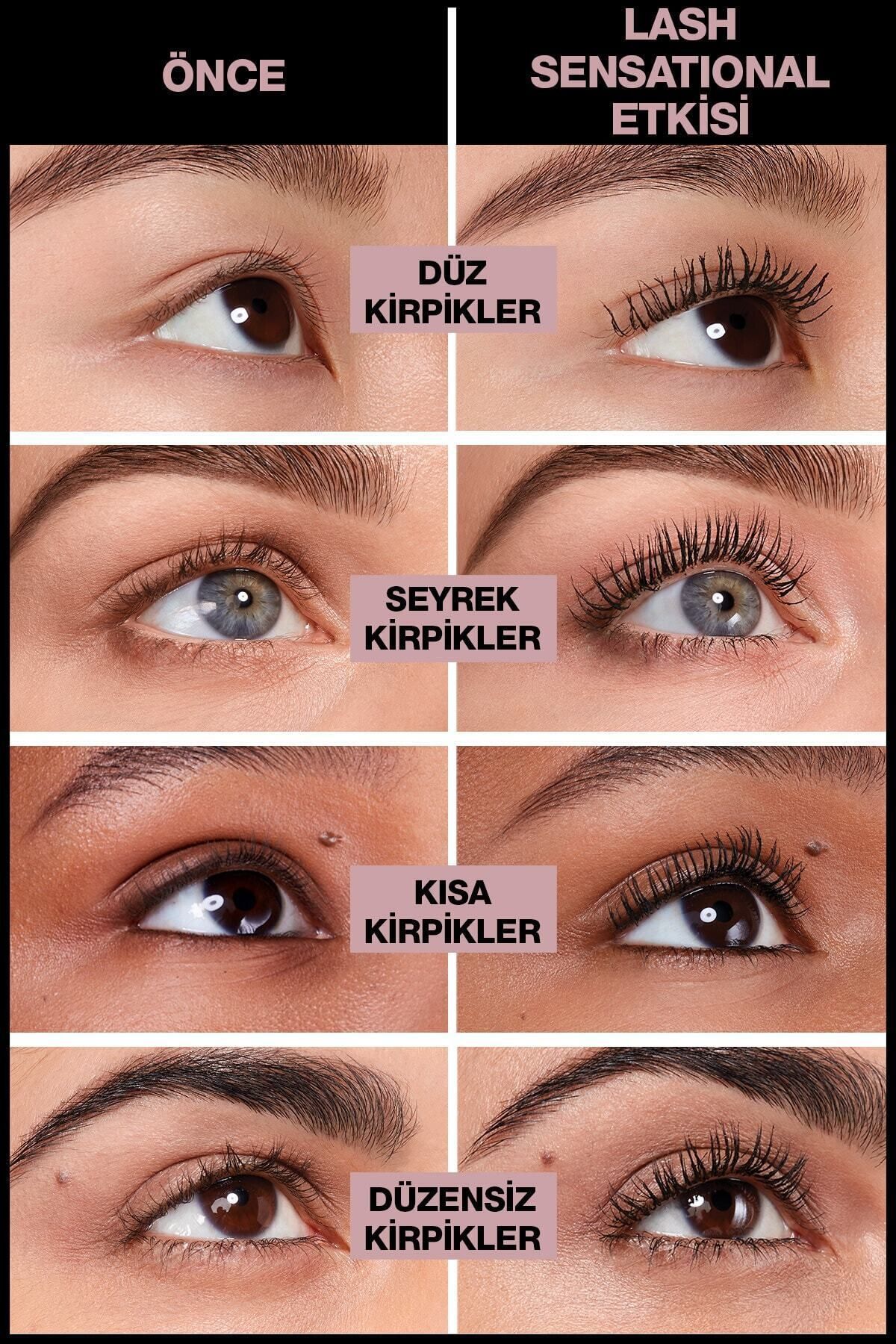 Lash Sensational Yelpaze Etkili Intense Black Maskara - Ekstra Siyah