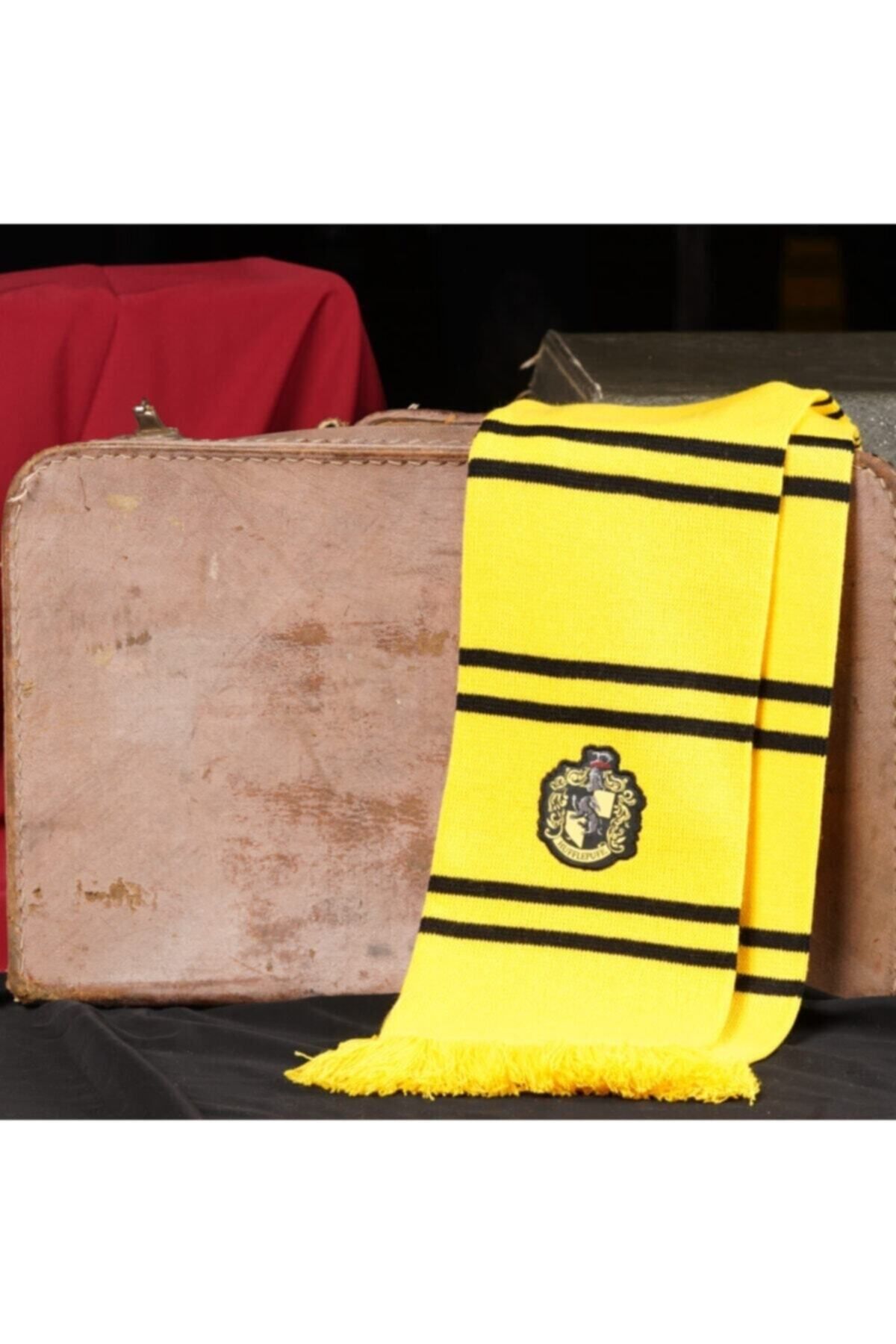 Hufflepuff Atkı 18×170 Cm Lisanslı Örme Akrilik