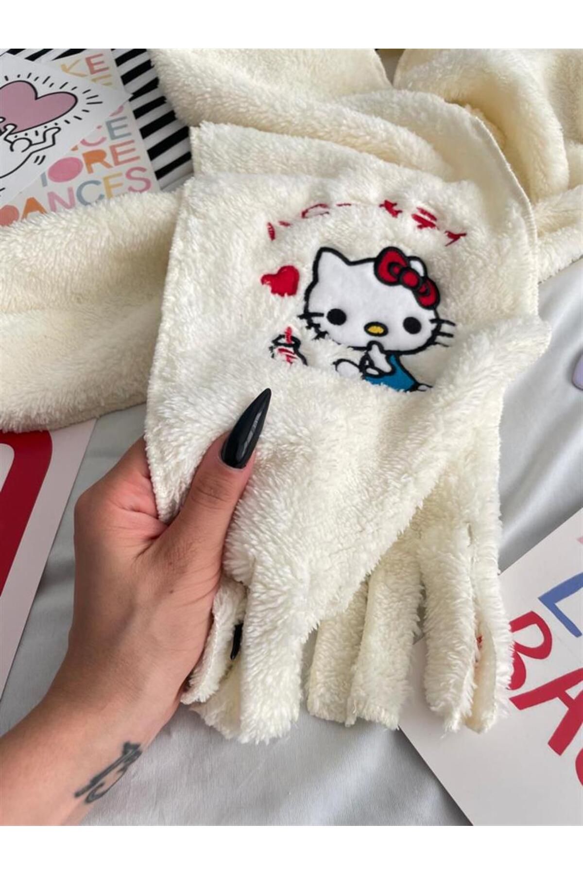 Kitty Peluş Atkı