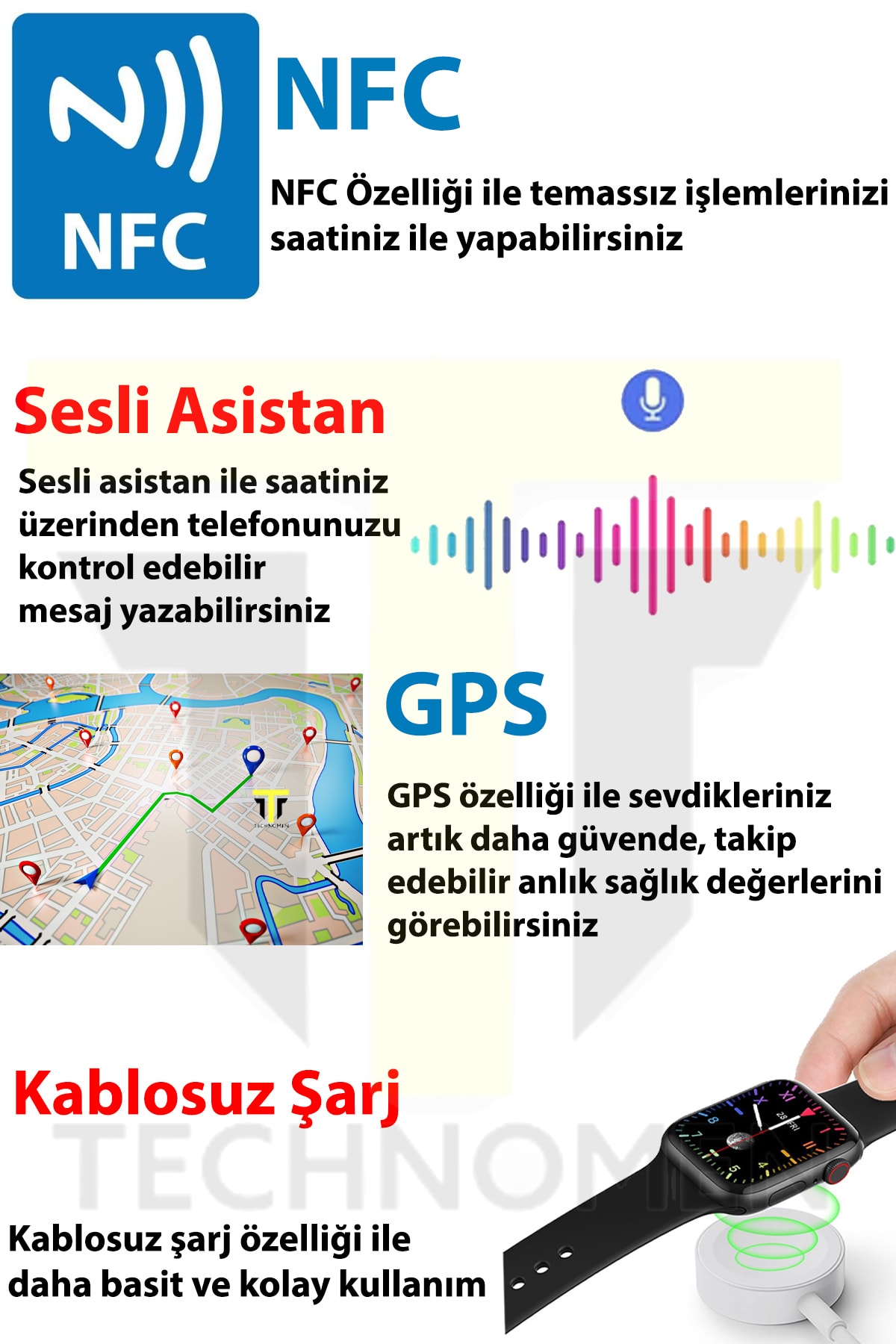 Watch 7 Dt Max Plus Smartwatch 2024 Son Sürüm Akıllı Saat Nfc Siri Gps Bluetooth Çağrı Android Ios.